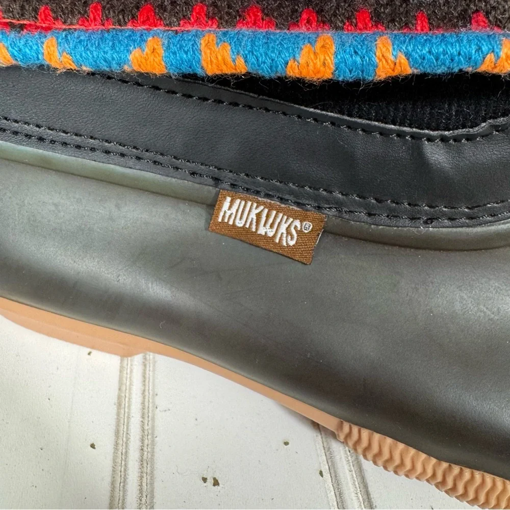 MUK LUKS Rainboots Women's 7‎ Duck Boots Southwest Slip On